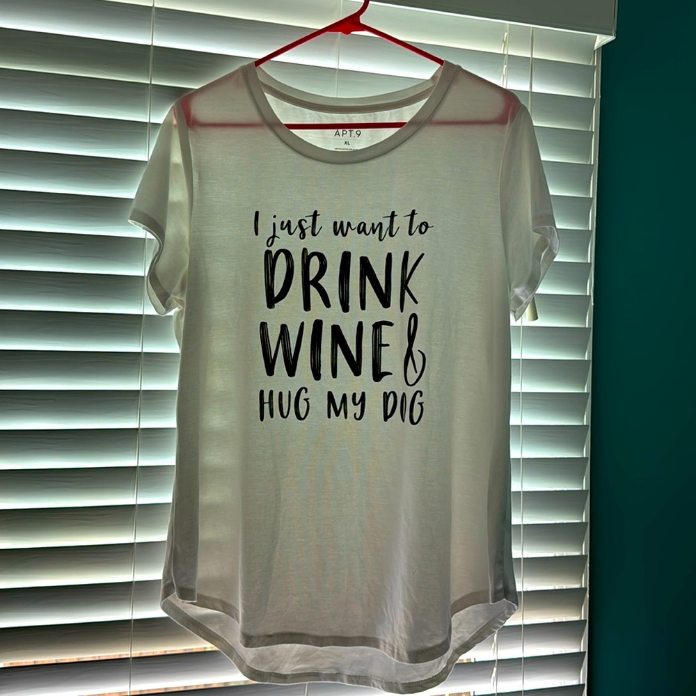 Wine and Dog T shirt